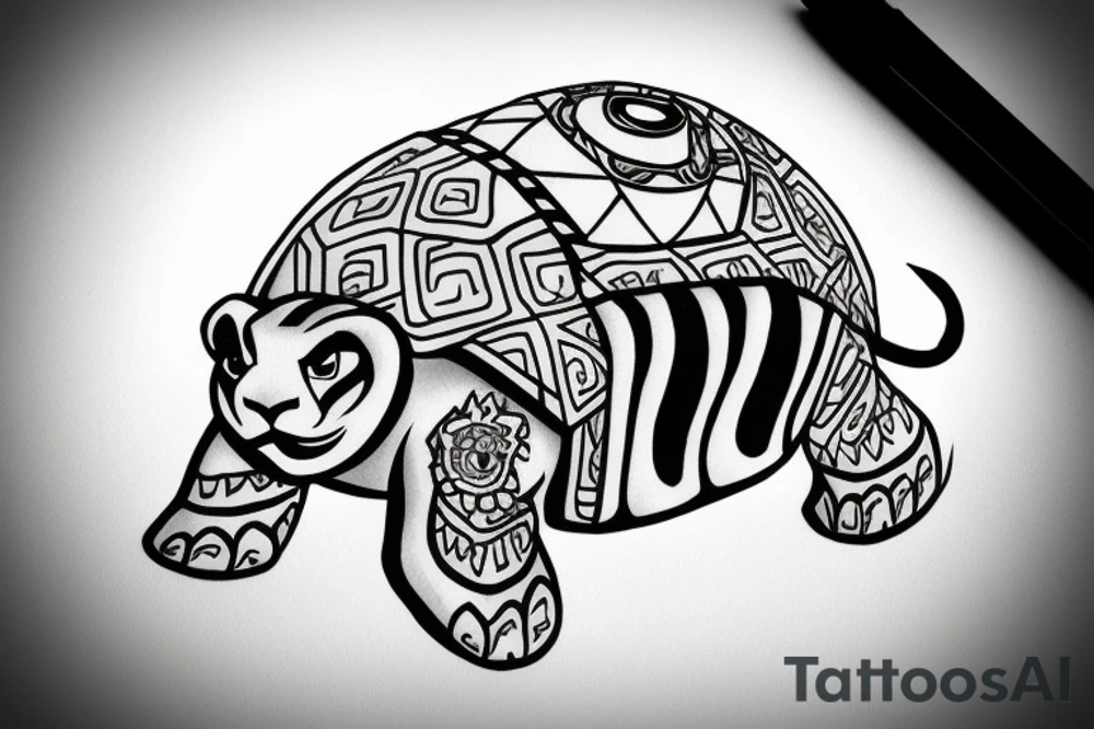 lion turtle from avatar the last airbender tattoo idea