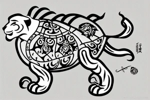 lion turtle from avatar the last airbender tattoo idea