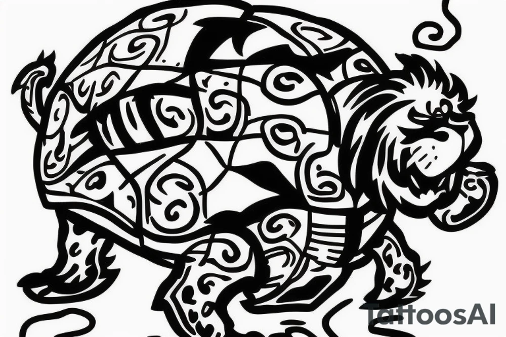 lion turtle from avatar the last airbender tattoo idea