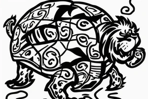 lion turtle from avatar the last airbender tattoo idea