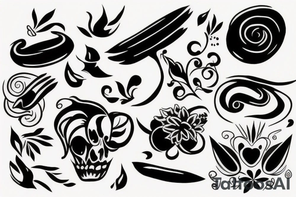 Scratch full arm tattoo idea