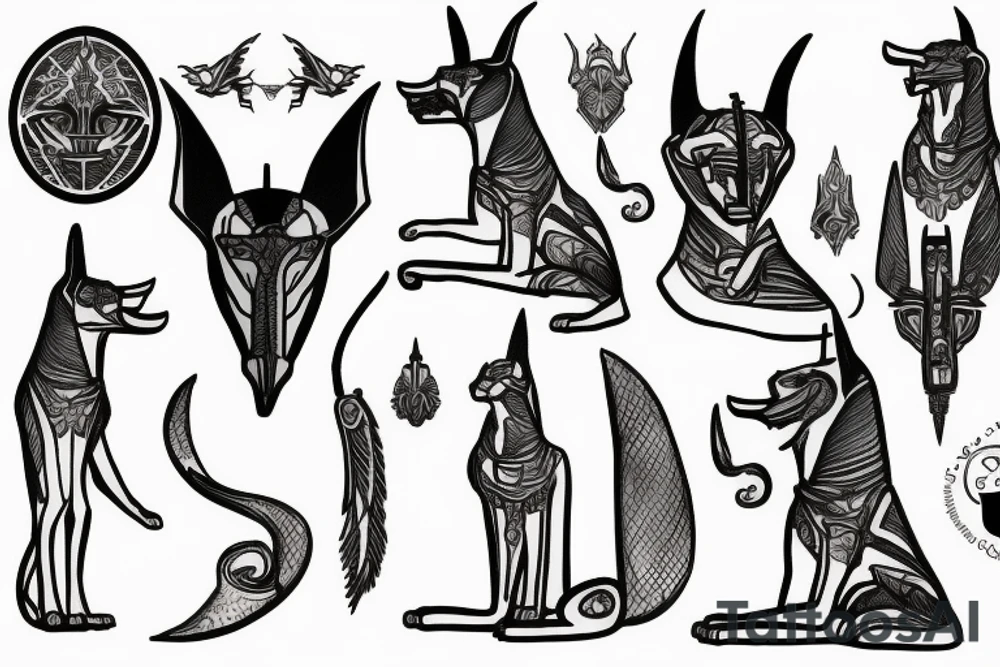 anubis tattoo idea