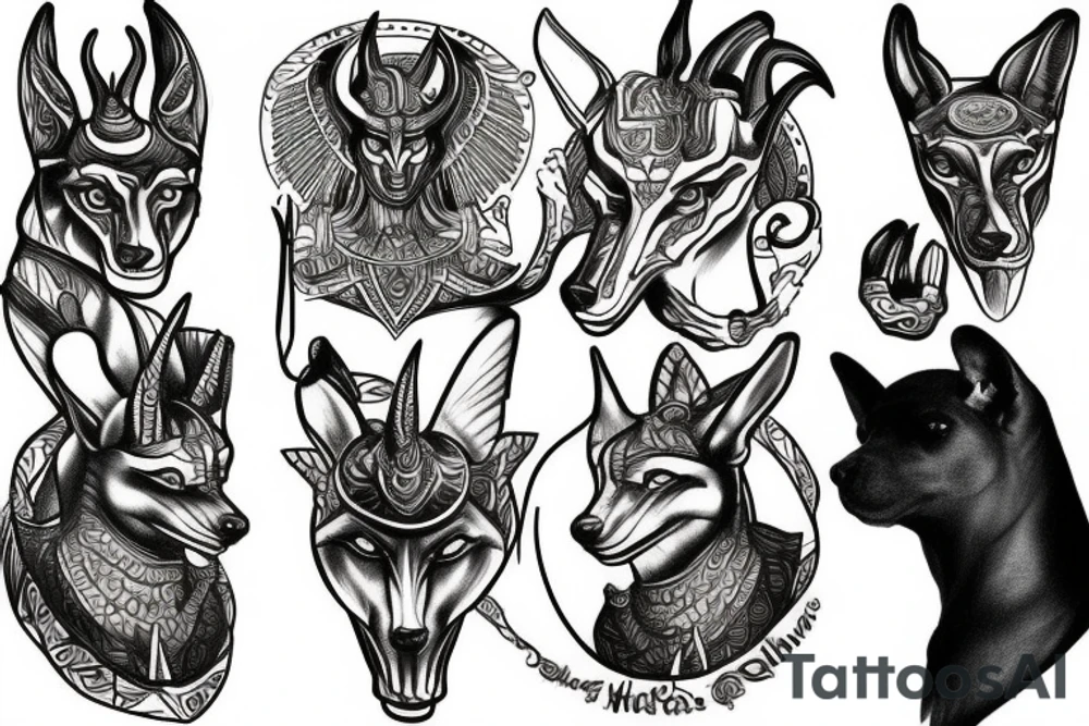 anubis tattoo idea