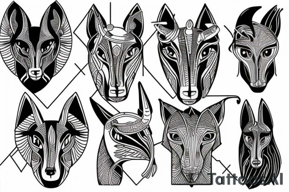 anubis tattoo idea