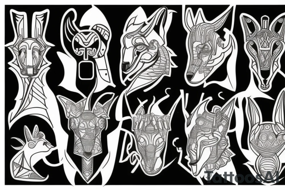 anubis tattoo idea