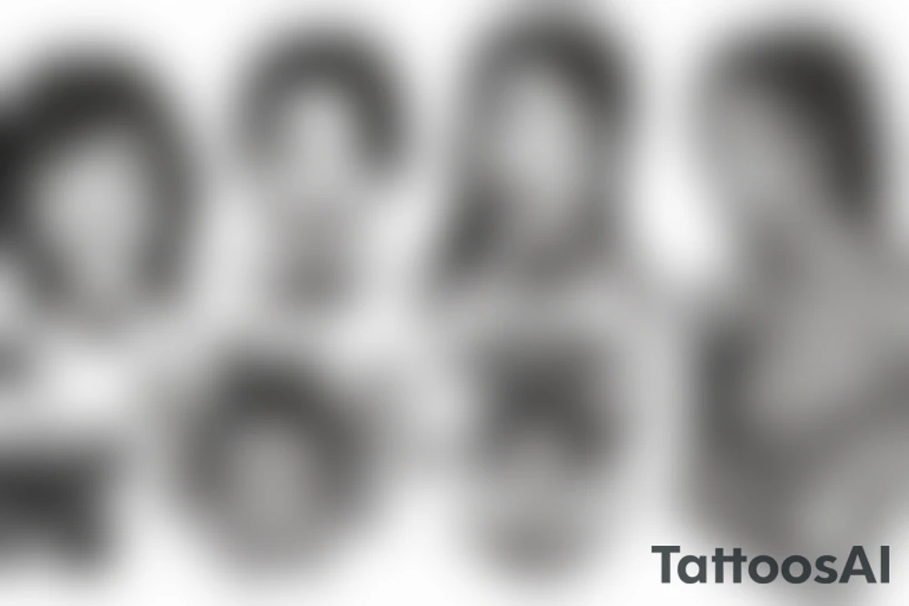 Representation of family
6 member family
River tattoo idea