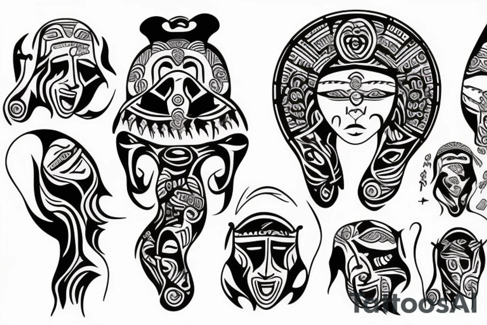 Representation of family
6 member family
River tattoo idea