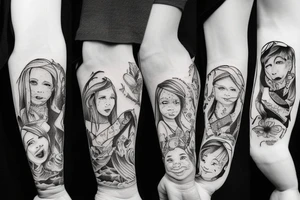Representation of family
6 member family
River tattoo idea