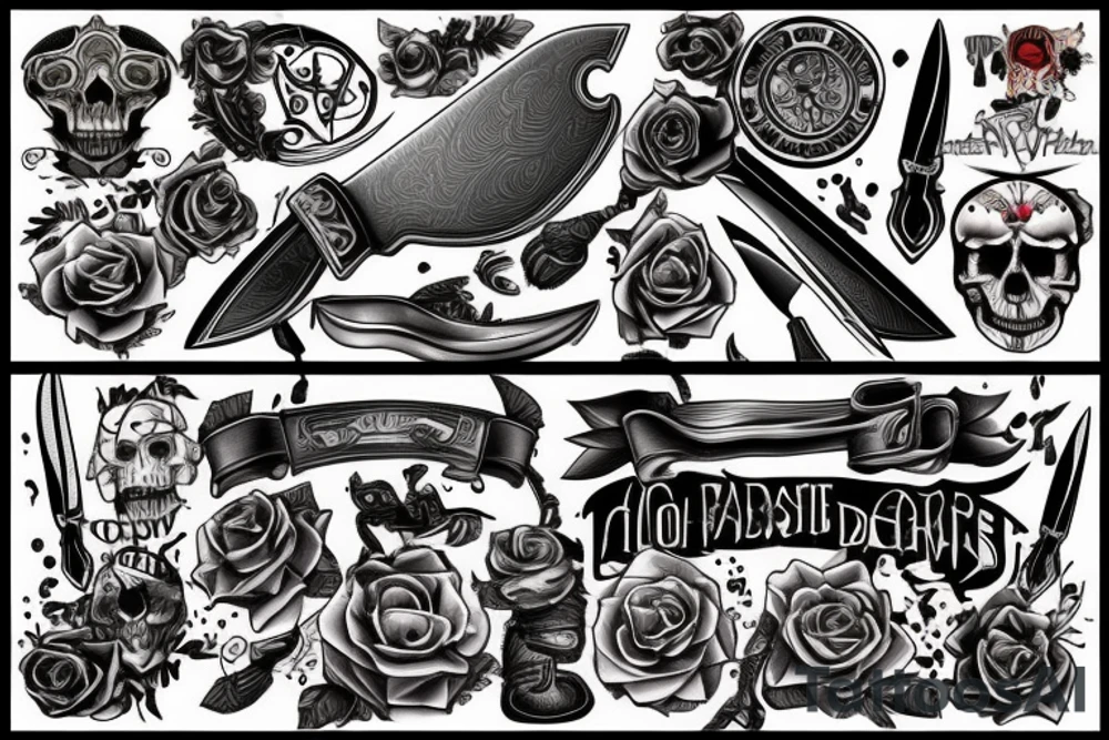 knife tattoo idea