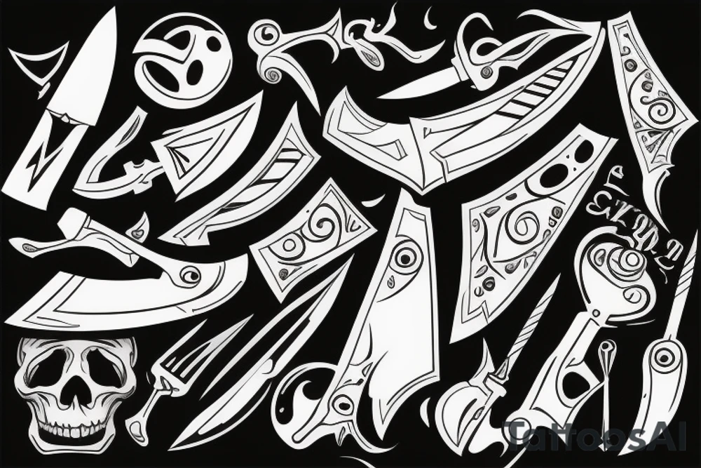 knife tattoo idea