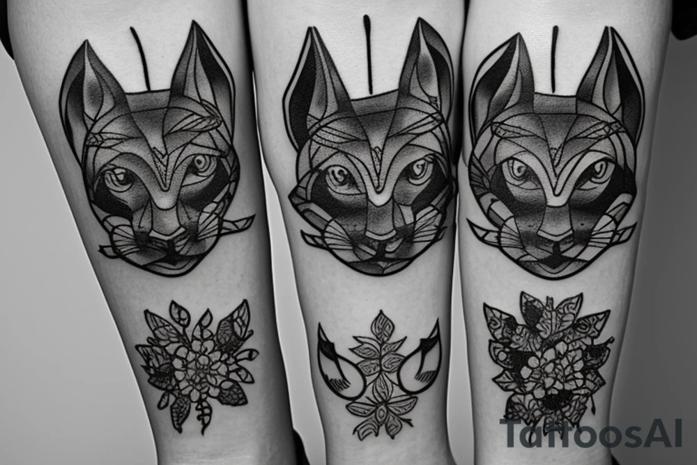 puma on the left ankle tattoo idea