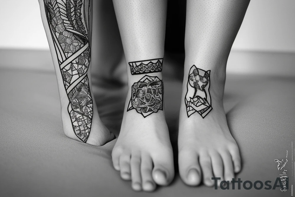 puma on the left ankle tattoo idea
