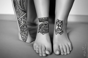 puma on the left ankle tattoo idea