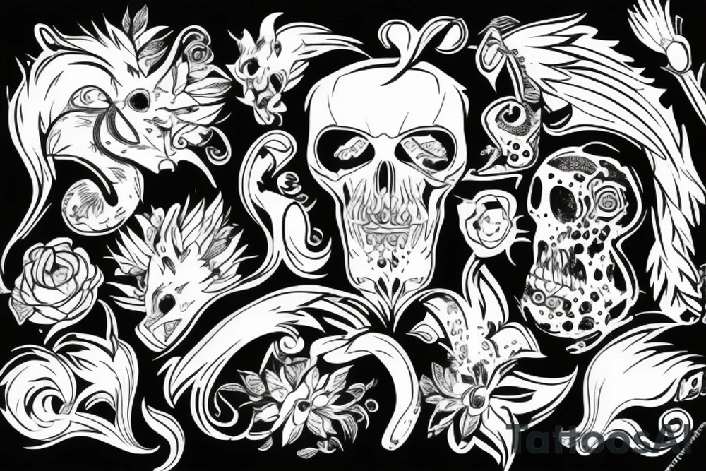 wąż na plecach tattoo idea