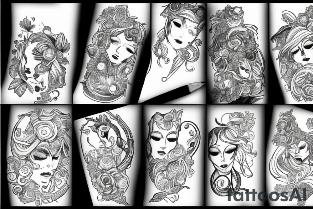 wąż na plecach tattoo idea