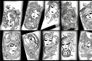 wąż na plecach tattoo idea