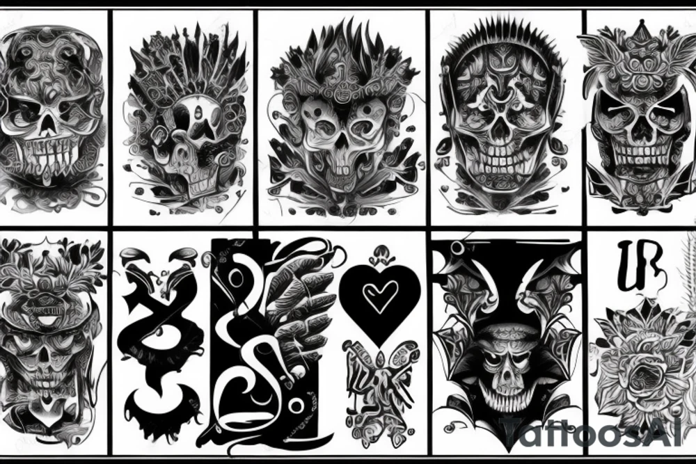 Showing the good and bad side of man with the theme of wealth tattoo idea