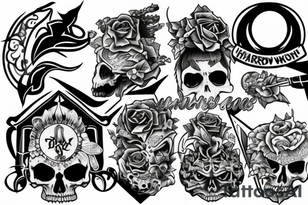 hard work to riches tattoo idea
