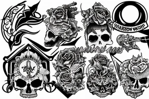 hard work to riches tattoo idea