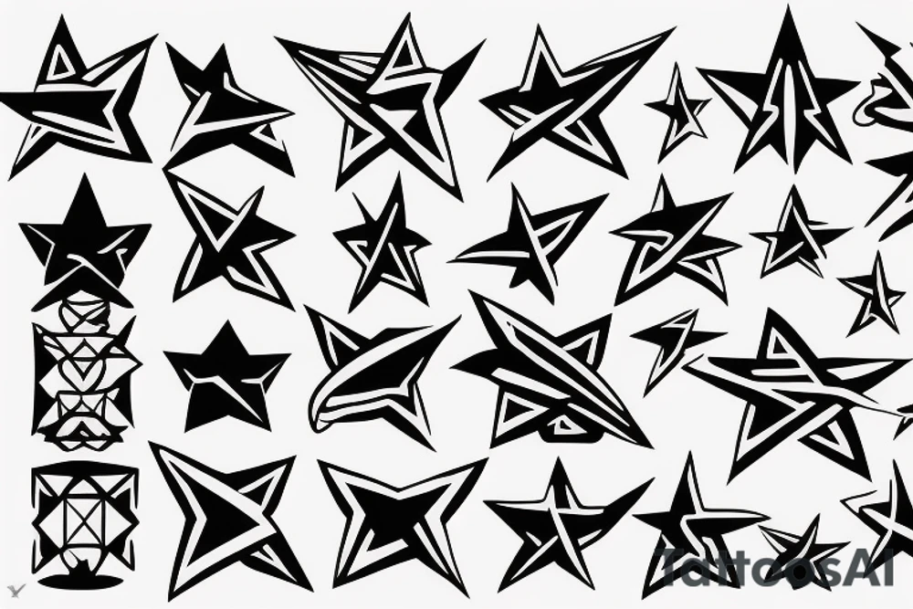 Father and son discovering the stars tattoo idea