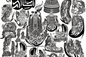 Alhamdulillah and the Kaaba tattoo idea