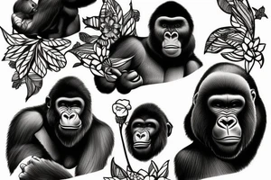 Gorilla tattoo idea