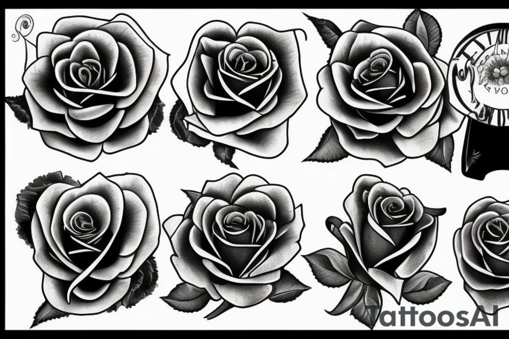 rose family tattoo idea
