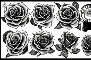 rose family tattoo idea