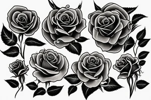 rose family tattoo idea
