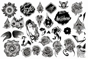 Muschroms tattoo idea