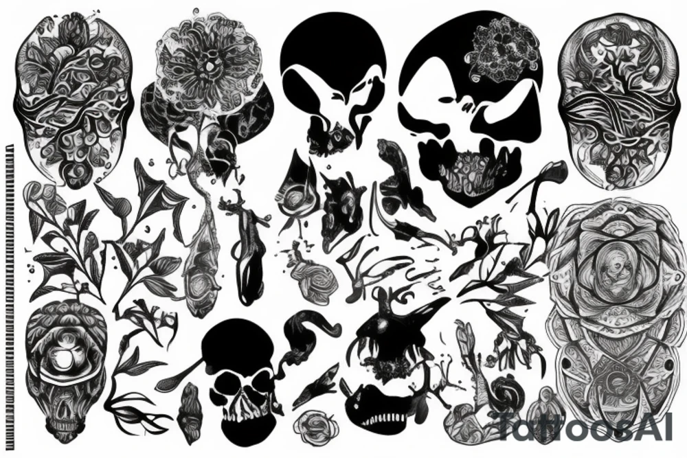 Muschroms tattoo idea