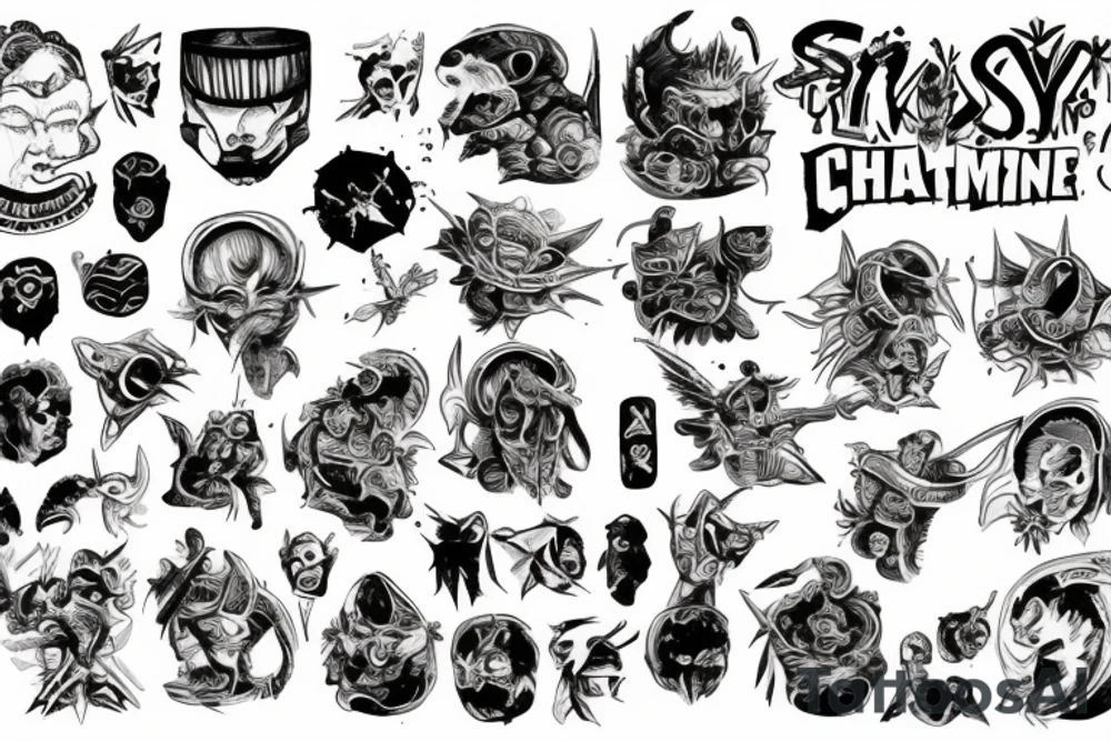 What's that, that you said to me
Oh, I'm a chaos space marine
So what, I love you tattoo idea