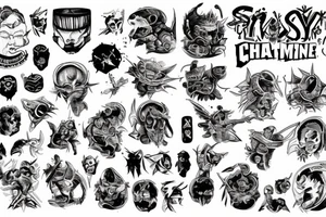 What's that, that you said to me
Oh, I'm a chaos space marine
So what, I love you tattoo idea