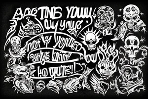 What's that, that you said to me
Oh, I'm a chaos space marine
So what, I love you tattoo idea