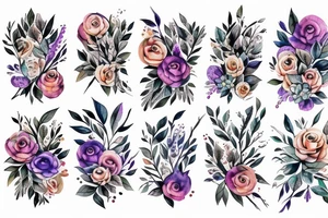 Biomechanic floral tattoo idea
