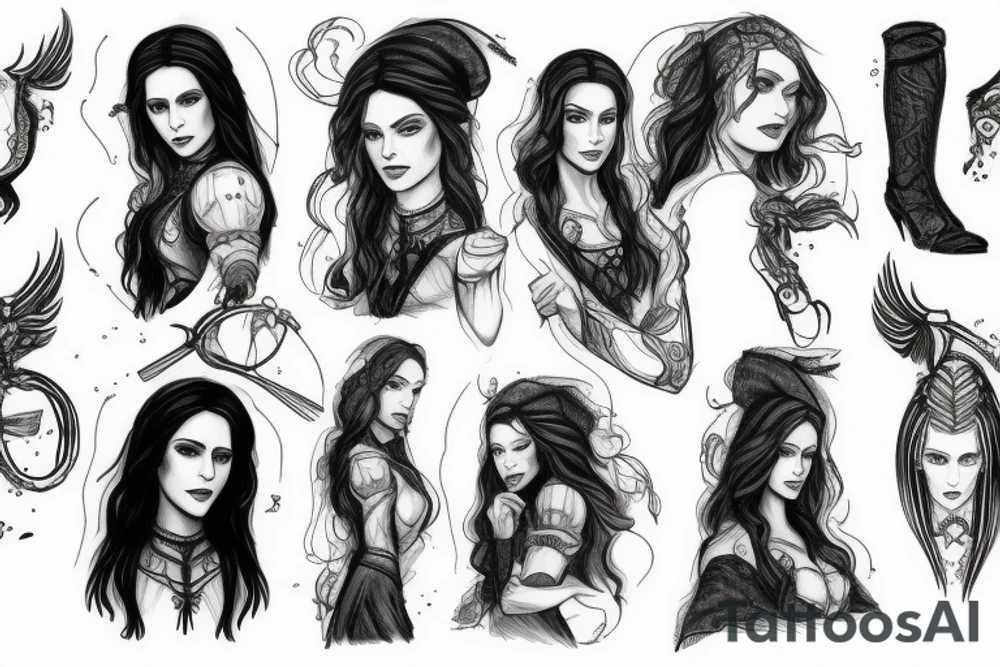 Witcher nad yennefer tattoo idea