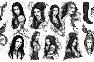 Witcher nad yennefer tattoo idea