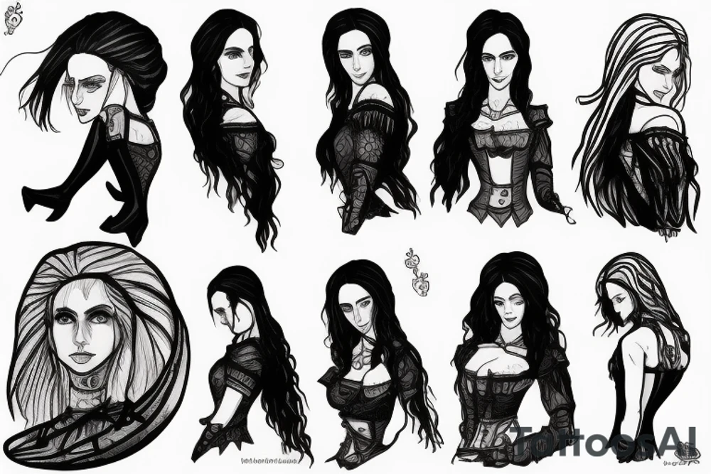 Witcher nad yennefer tattoo idea