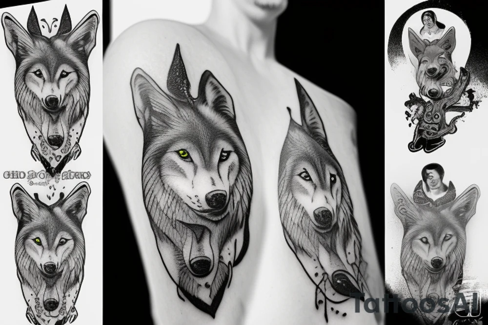 Wolf street tattoo idea