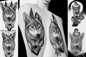 Wolf street tattoo idea
