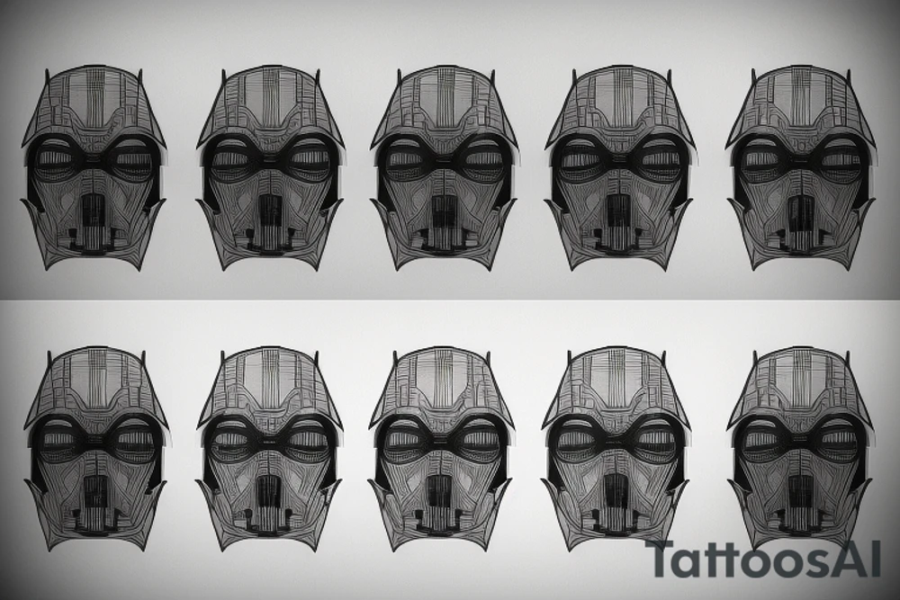 tie fighter abstract tattoo idea