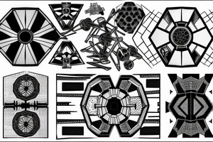 tie fighter tattoo idea