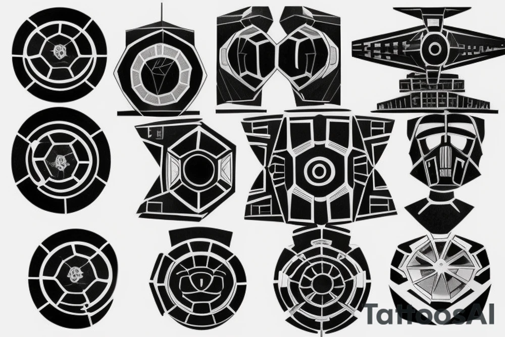 tie fighter tattoo idea