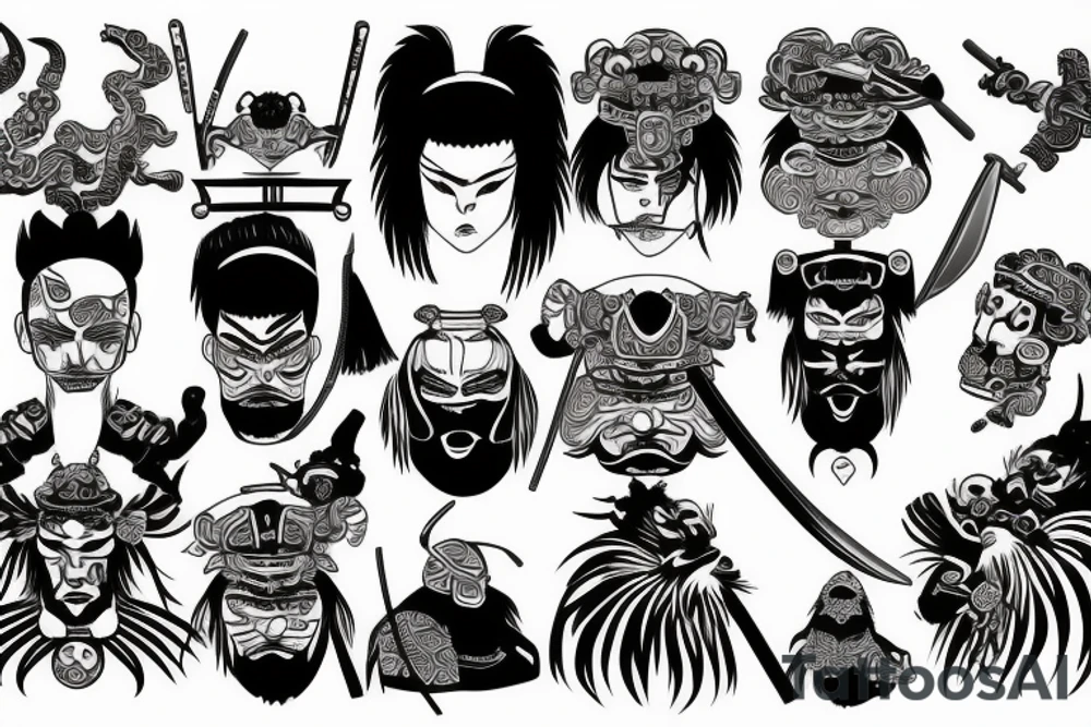 Samurai tattoo idea