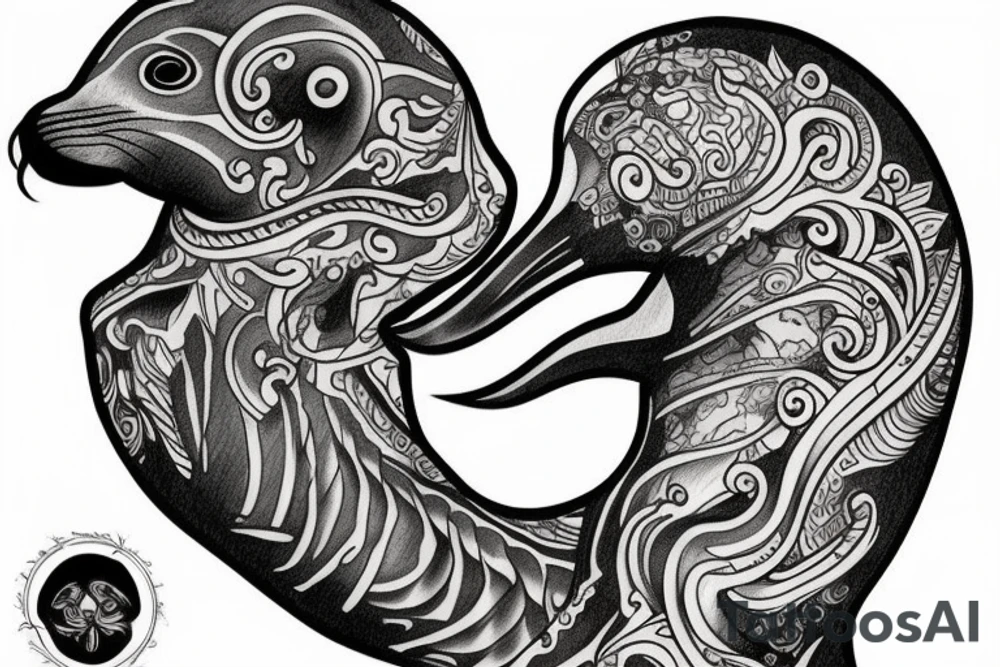 Sea lion tattoo idea