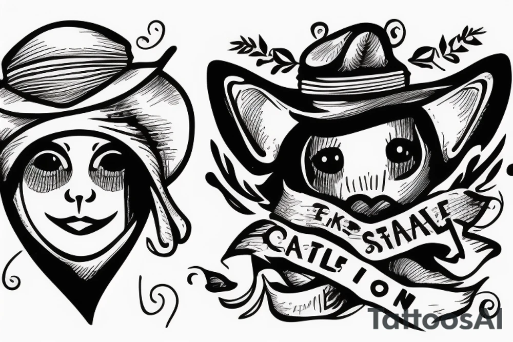 Seal wearing a hat tattoo idea