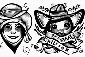 Seal wearing a hat tattoo idea