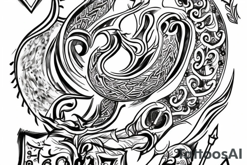 Slavic mythology symbols tattoo idea