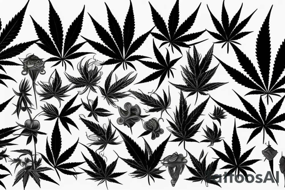 Cannabis tattoo idea
