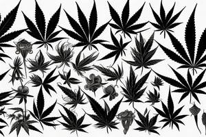 Cannabis tattoo idea